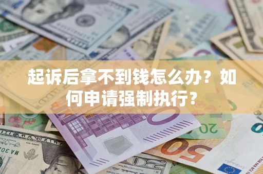济南起诉后拿不到钱怎么办？如何申请强制执行？