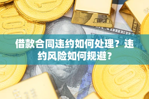 济南借款合同违约如何处理？违约风险如何规避？