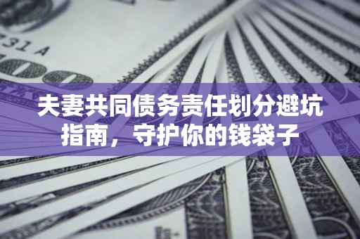 济南夫妻共同债务责任划分避坑指南，守护你的钱袋子
