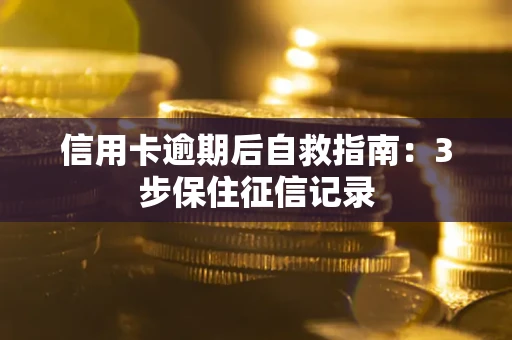 济南信用卡逾期后自救指南：3步保住征信记录